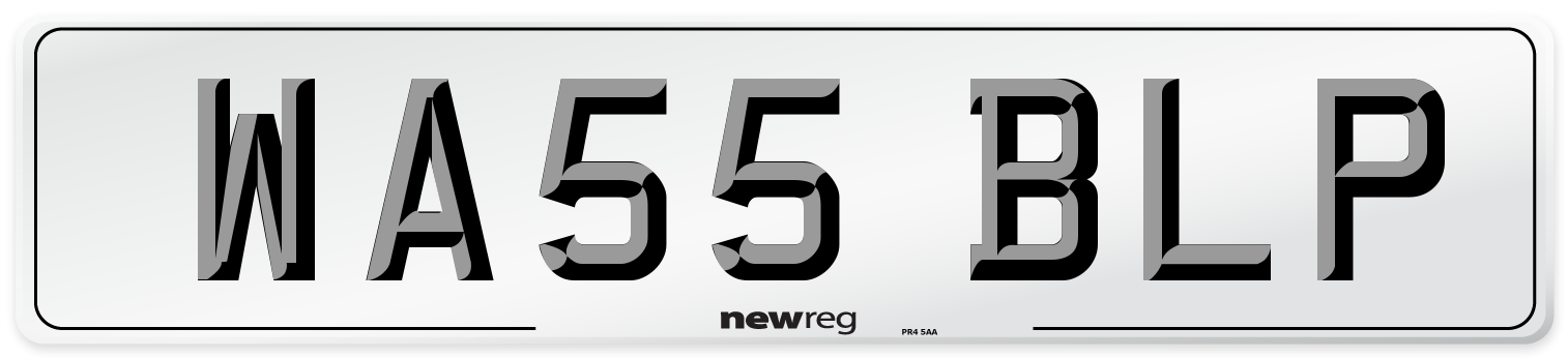 WA55 BLP Number Plate from New Reg